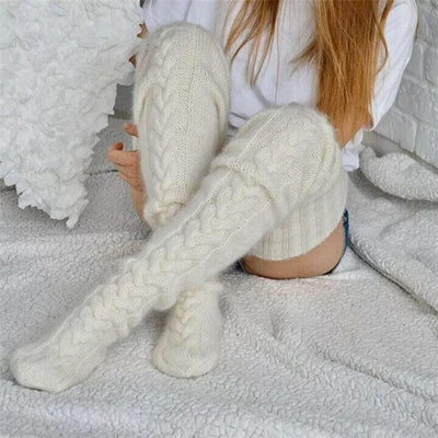 Soft Warm Over Knee Extra Long Knitted Socks