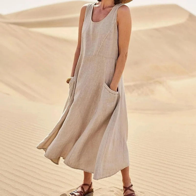 Women's Sleeveless Cotton Dress