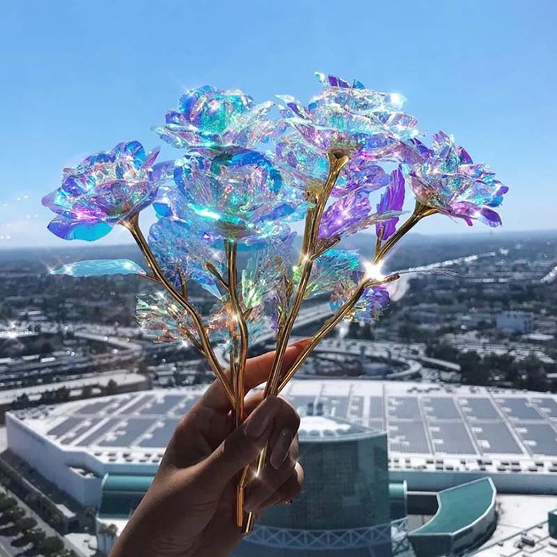 Colorful Galaxy Rose With Love