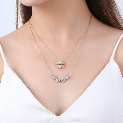 🍀Four-Leaf Heart Shape Necklace💕 S925 Silver