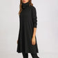 High Neck Long Sleeve Mini Dress