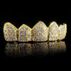 GOLD PLATED CZ CLUSTER PREMIUM GRILLS