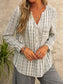 Plaid Relaxed Fit Button Front Top