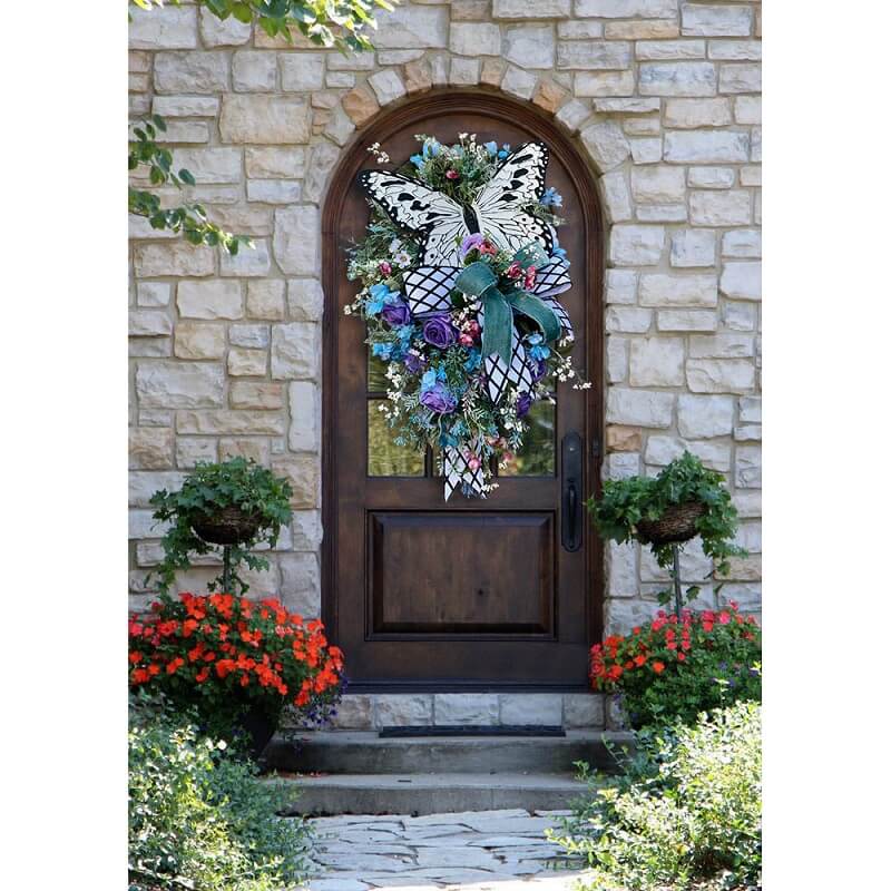 Spring Front Door Swag - Rustic Home Decor