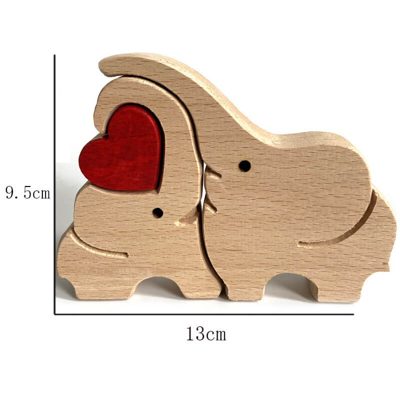 Family Handmade Wooden 3D Puzzle