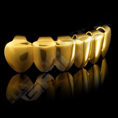 GOLD PLATED 8 TOOTH PREMIUM GRILLS