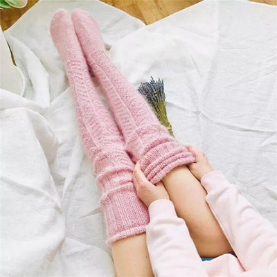 Soft Warm Over Knee Extra Long Knitted Socks