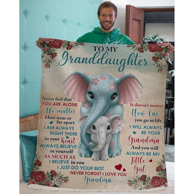 To My Granddaughter - From Grandma  - A321 - Premium Blanket