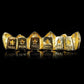 GOLD PLATED CZ CLUSTER PREMIUM GRILLS