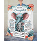 To My Daughter - From Mom - Elephantblanket - A335 - Premium Blanket