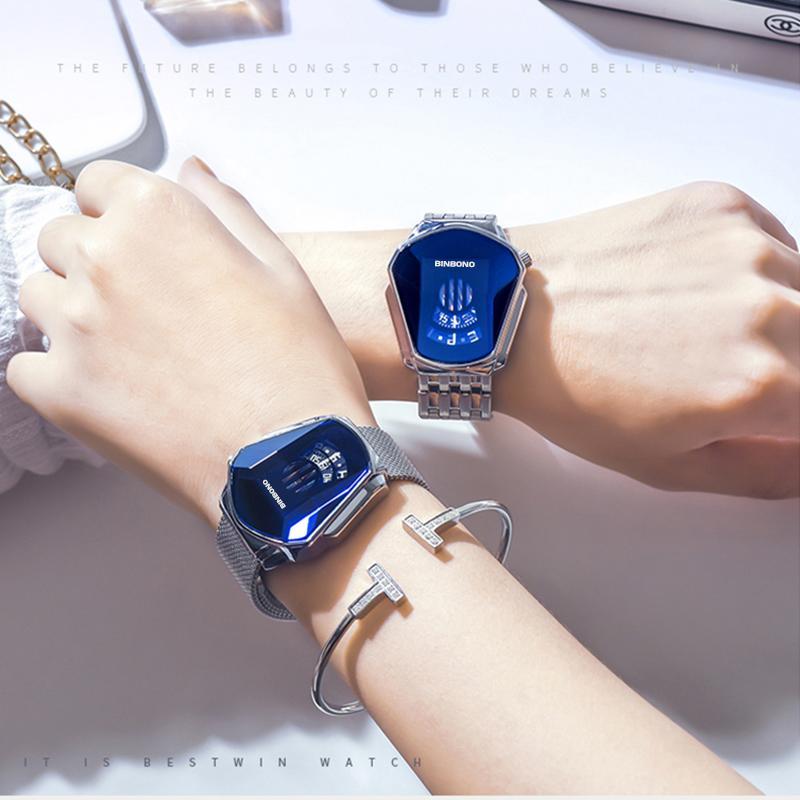 Diamond Style Quartz Watch For Men & Women【Free Shipping】