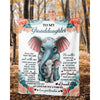 To My Granddaughter - From Grandma - Elephantblanket - A335 - Premium Blanket