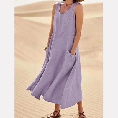 Women's Sleeveless Cotton Dress