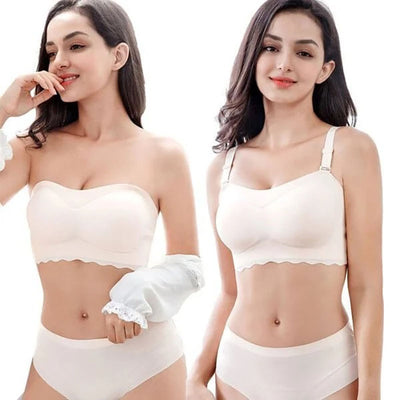 Women Sexy Strapless Bra Invisible Push Up Bras