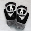 Hand-knitted animal Mittens