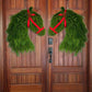Winter Wreath-Farmhouse Double Horse Head Christmas Wreath (Christmas Sale!)