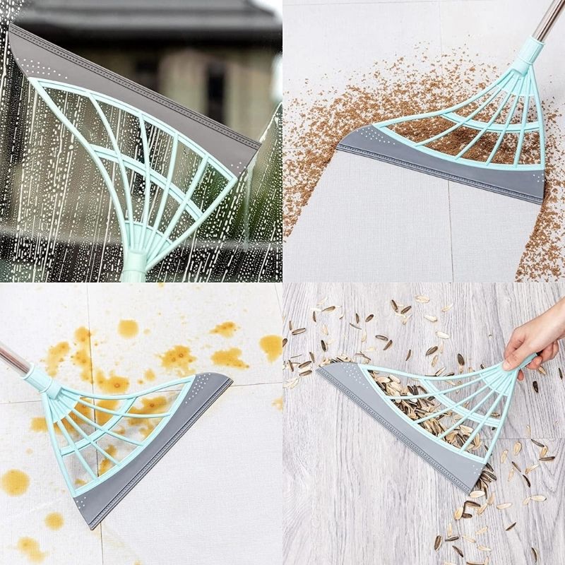 🧹Squeeze Silicone Broom Sweeping Water And Pet Hair