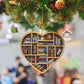 Book Lovers Heart Ornament