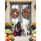 Fall Peony And Pumpkin Wreath - Year Round Wreath