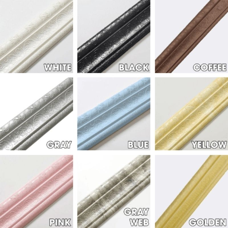 3D Wall Edging - Self Adhesive Environmental Protection 3D Wall Edging Strip