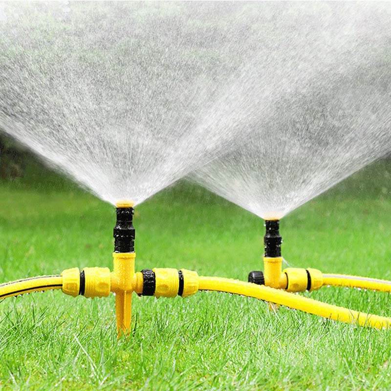 🔥HOT SALE🔥 360° Rotation Auto Irrigation System Garden Lawn Sprinkler Patio,Coverage Diameter 65ft
