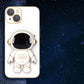 6D Plating Astronaut Hidden Stand Case Cover for iPhone