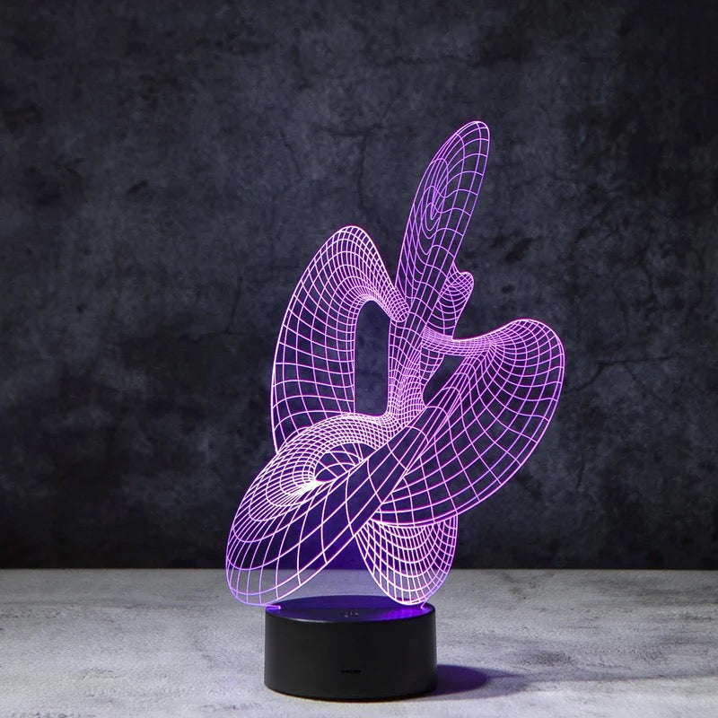 Artistic 3D Illusion Lamp