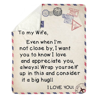 To My Wife - From Husband - AirMailBlanket - A325 - Premium Blanket