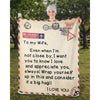 To My Wife - From Husband - AirMailBlanket - A325 - Premium Blanket