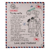 To My Wife - From Husband - AirMailBlanket - A326 - Premium Blanket