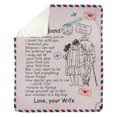 To My Husband - From Wife - A326 - Premium Blanket