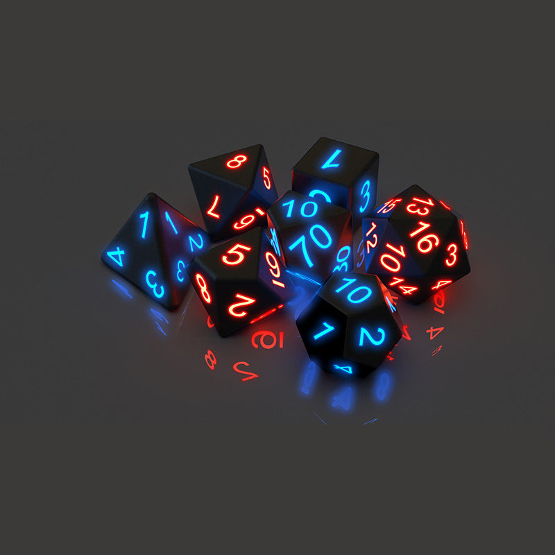 Awesome board game Glowing dice 7 PCS