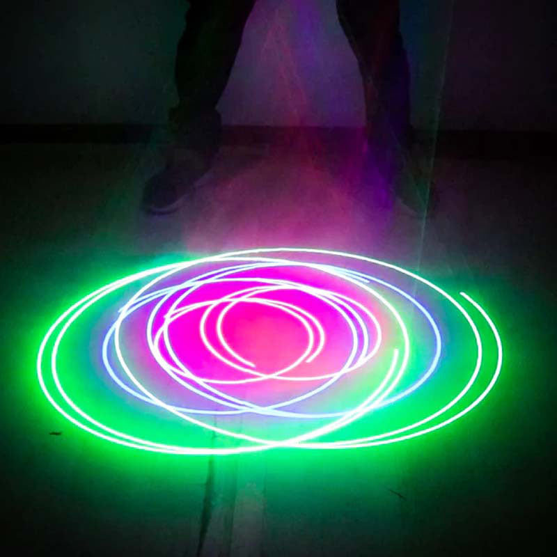 Color rotating laser gloves