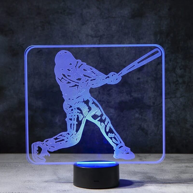Baseball 3D Illusion Lamp