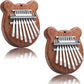 Bear Shape Sapele Wood Mini Thumb Piano