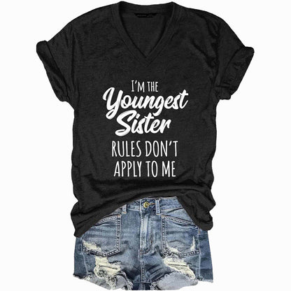Sister Rules Don't Apply To Me Funny T-shirts