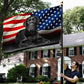 Black Labrador Retriever American Grommet Flag