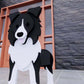 Border Collie Planter