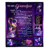 To My Grandpa - From Granddaughter - Butterflyblanket - A315 - Premium Blanket