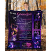 To My Grandpa - From Granddaughter - Butterflyblanket - A315 - Premium Blanket