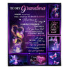 To My Grandma - From Grandson - Butterflyblanket - A315 - Premium Blanket