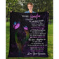 To My Grandpa - From Grandson - Butterflyblanket - A319 - Premium Blanket