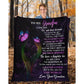 To My Grandpa - From Grandson - Butterflyblanket - A319 - Premium Blanket