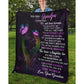 To My Grandpa - From Grandson - Butterflyblanket - A319 - Premium Blanket