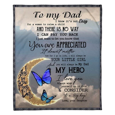 To My Dad - From Daughter - A314 - Premium Blanket