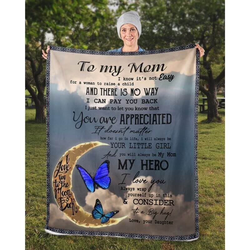 To My Mom - From Daughter - A314 - Premium Blanket