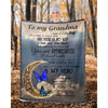 To My Grandma - From Grandson - Butterflyblanket2 - A314 - Premium Blanket