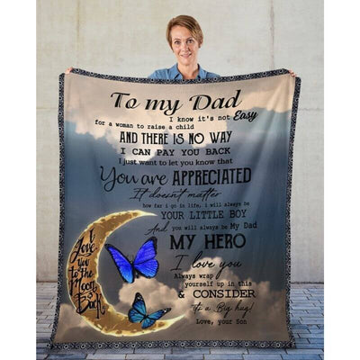 To My Dad - From Son - A314 - Premium Blanket