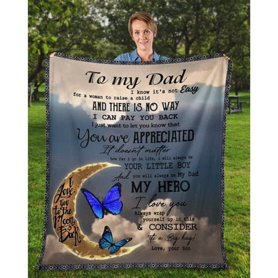 To My Dad - From Son - A314 - Premium Blanket