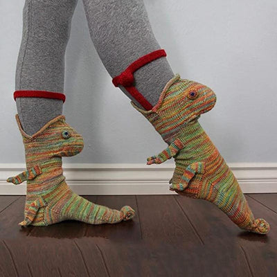 Chameleon Knitted Warm 3D Floor Socks